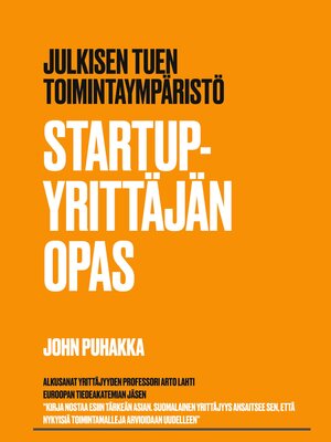 cover image of Startup-yrittäjän opas